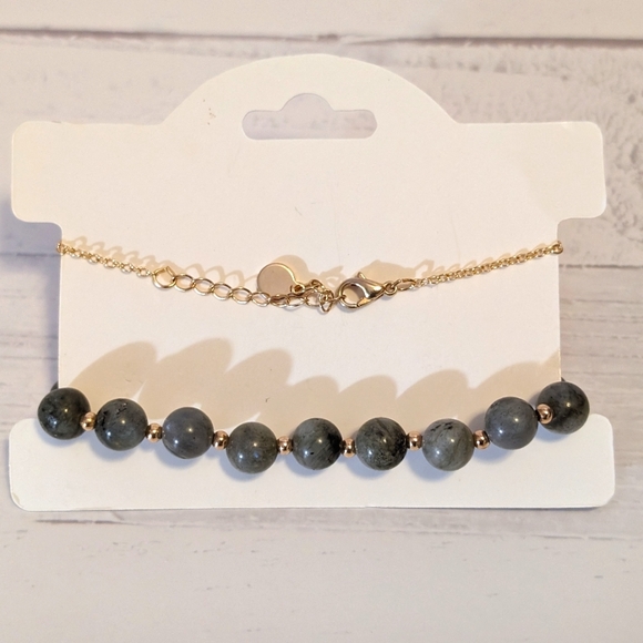 NWT Labradorite Layered bracelet set Gold & Labradorite Set - Picture 4 of 6